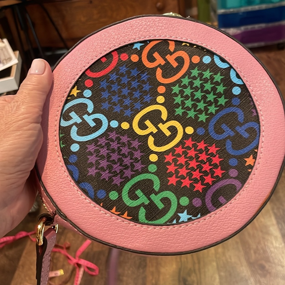 Gucci GG supreme psychedelic round Crossbody bagš - Picture 6 of 14